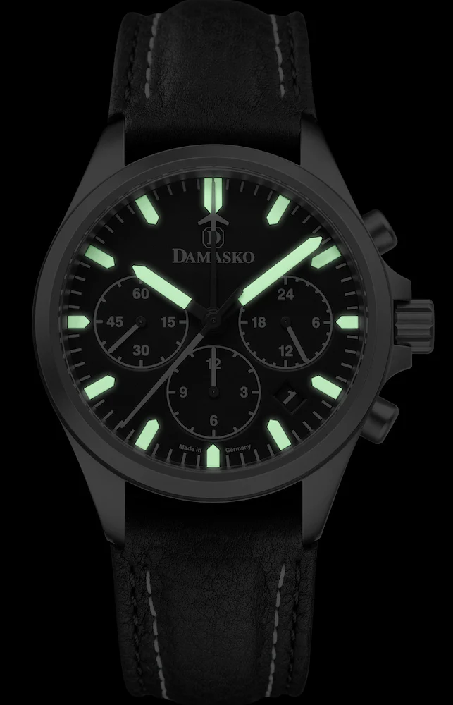 Damasko Watch DC76 Leather With Double Stitch Pin Buckle - Image 2