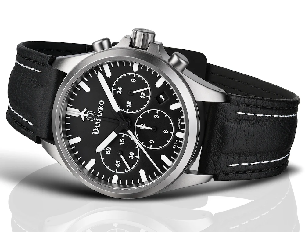 Damasko Watch DC76 Leather With Double Stitch Pin Buckle - Image 3