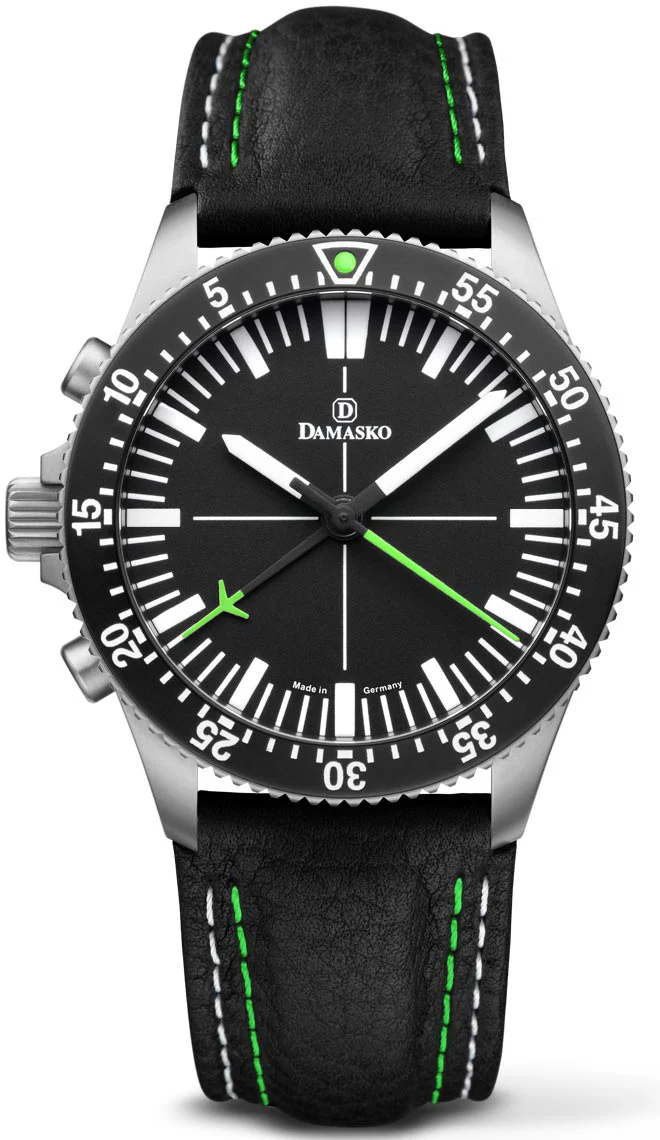 Damasko Watch DC80 LHV Green Leather Pin