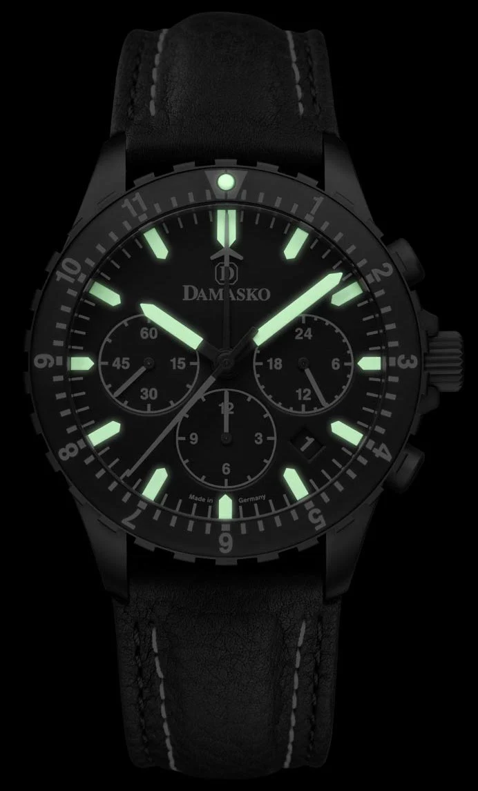 Damasko Watch DC86 Black Leather Pin - Image 4