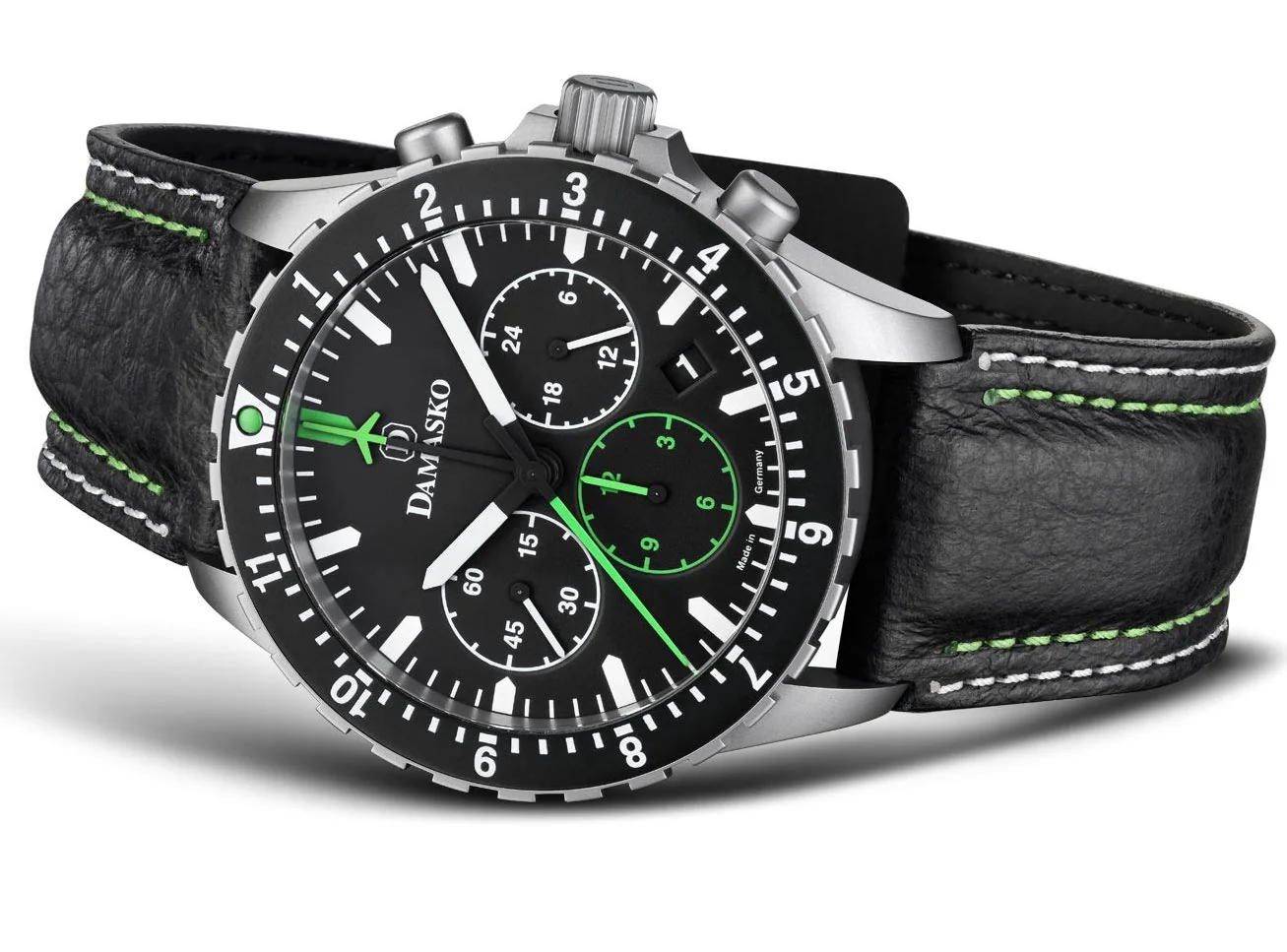 Damasko Watch DC86 Green Leather Pin - Image 2