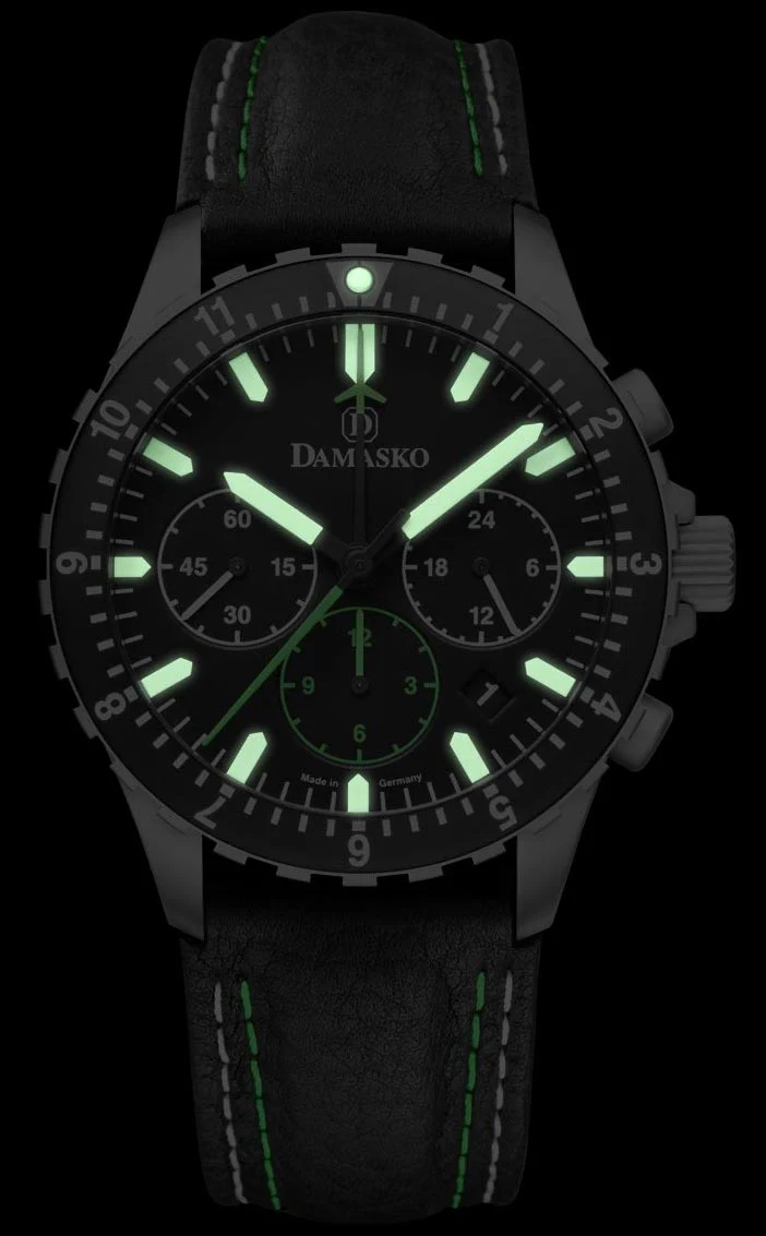 Damasko Watch DC86 Green Leather Pin - Image 4