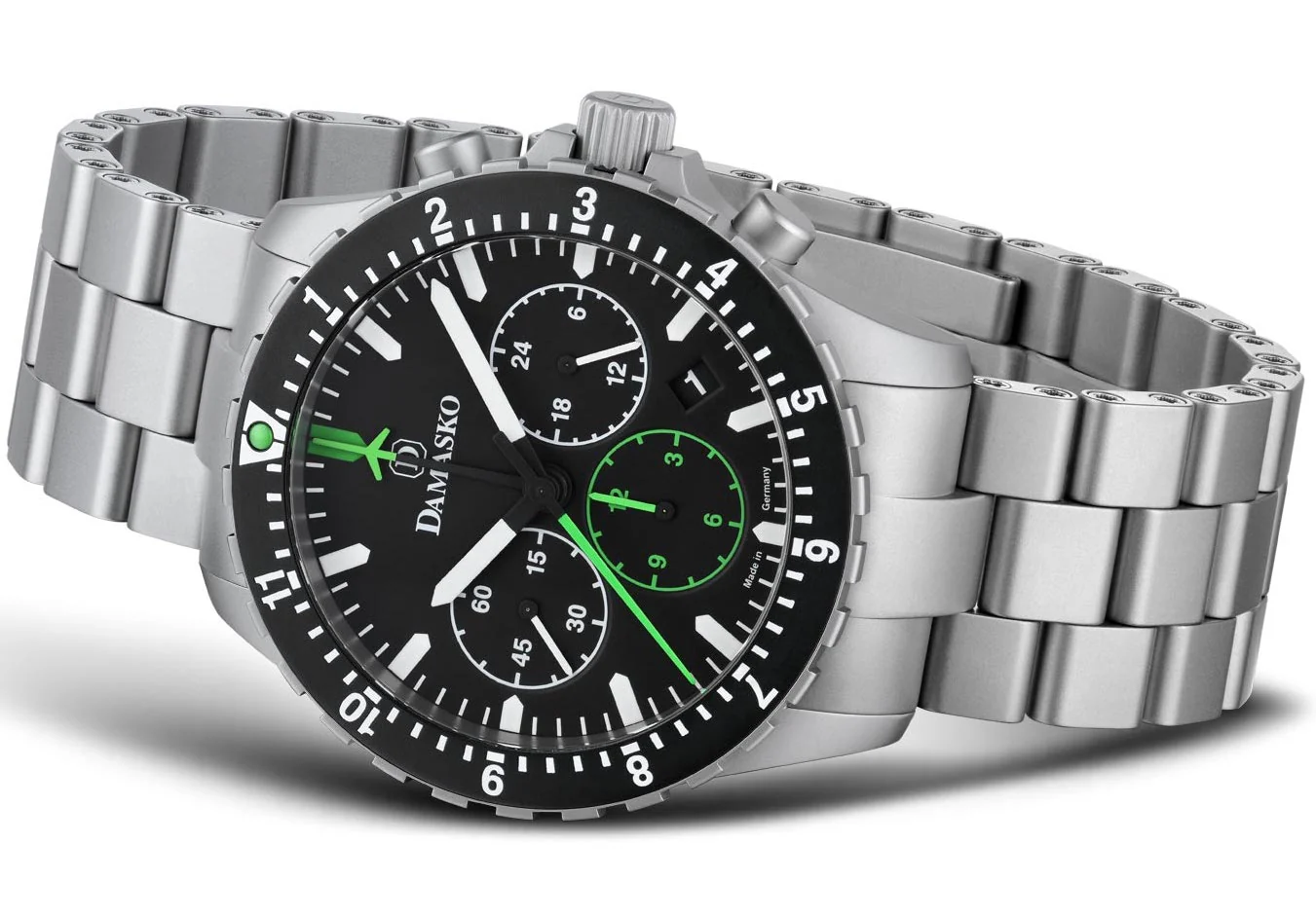 Damasko Watch DC86 Green Steel Bracelet - Image 2