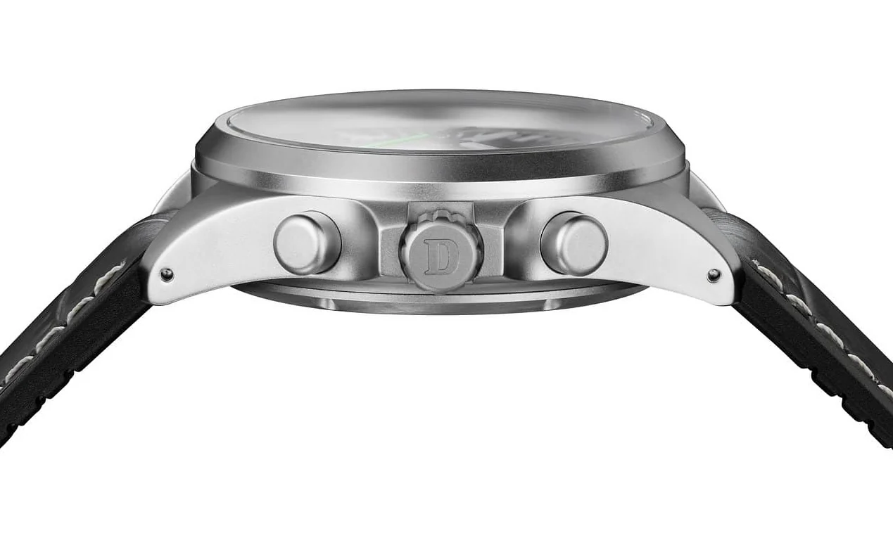 Damasko Watch DC70/2 Leather With Black White Stitch Pin Buckle - Image 3