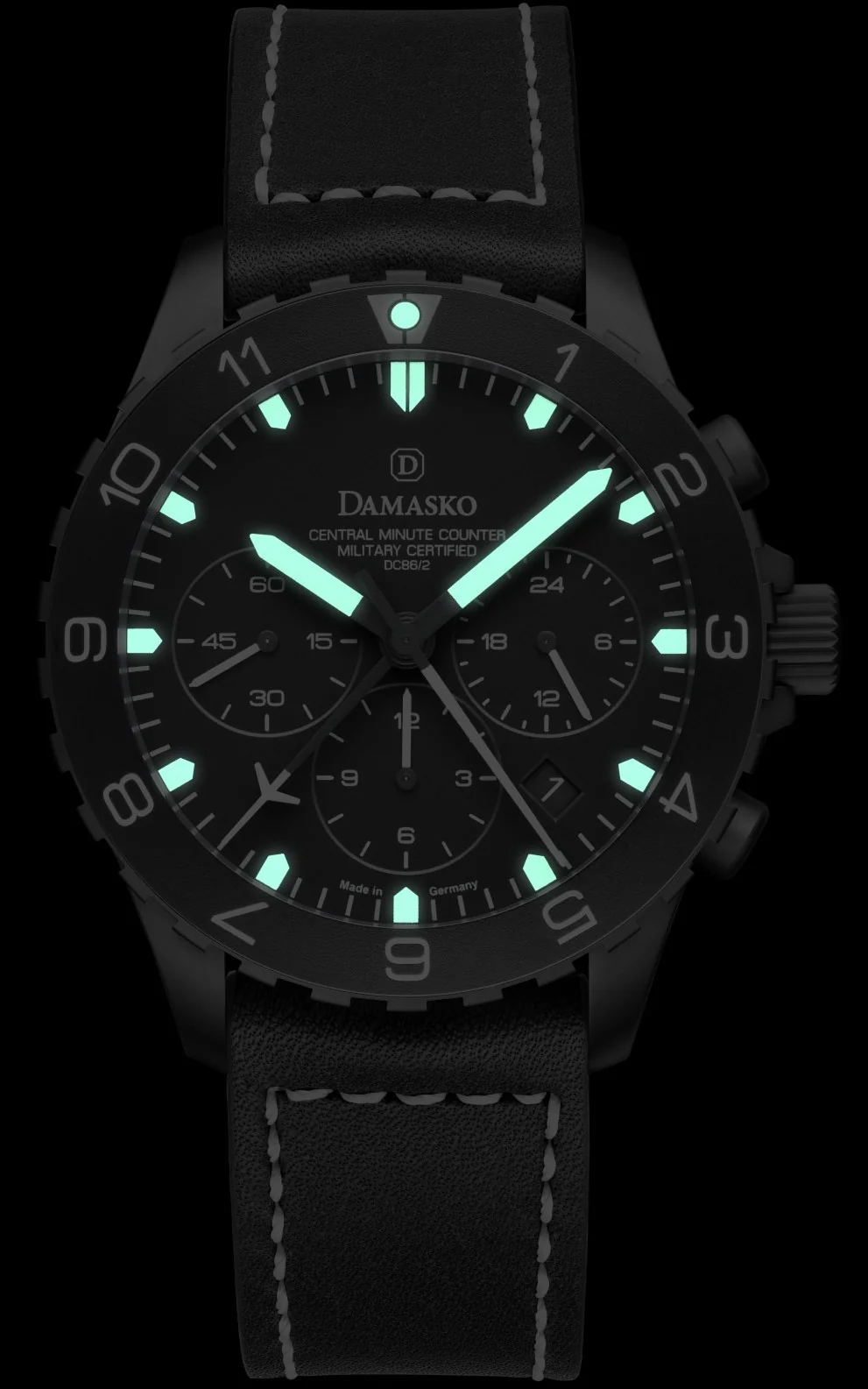 Damasko Watch DC86/2 Black Leather - Image 2