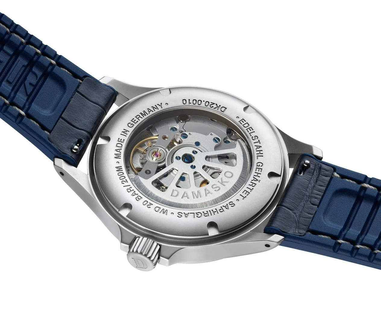 Damasko Watch DK 20 Leather Rubber Blue Max Sport - Image 2