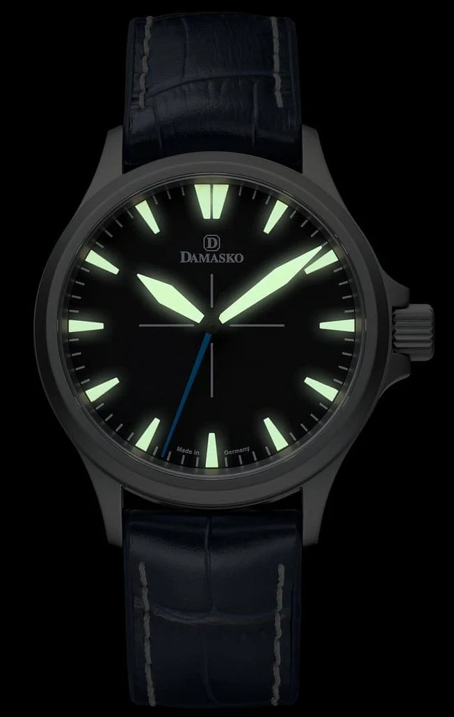 Damasko Watch DK 20 Leather Rubber Blue Max Sport - Image 3