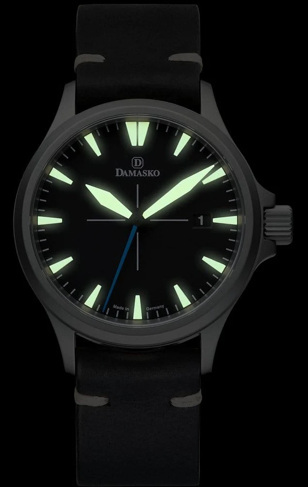 Damasko Watch DK 22 Vintage Leather Black Pin - Image 2
