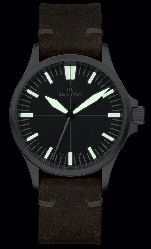 Damasko Watch DK30 Vintage Mocha Leather Pin - Image 2