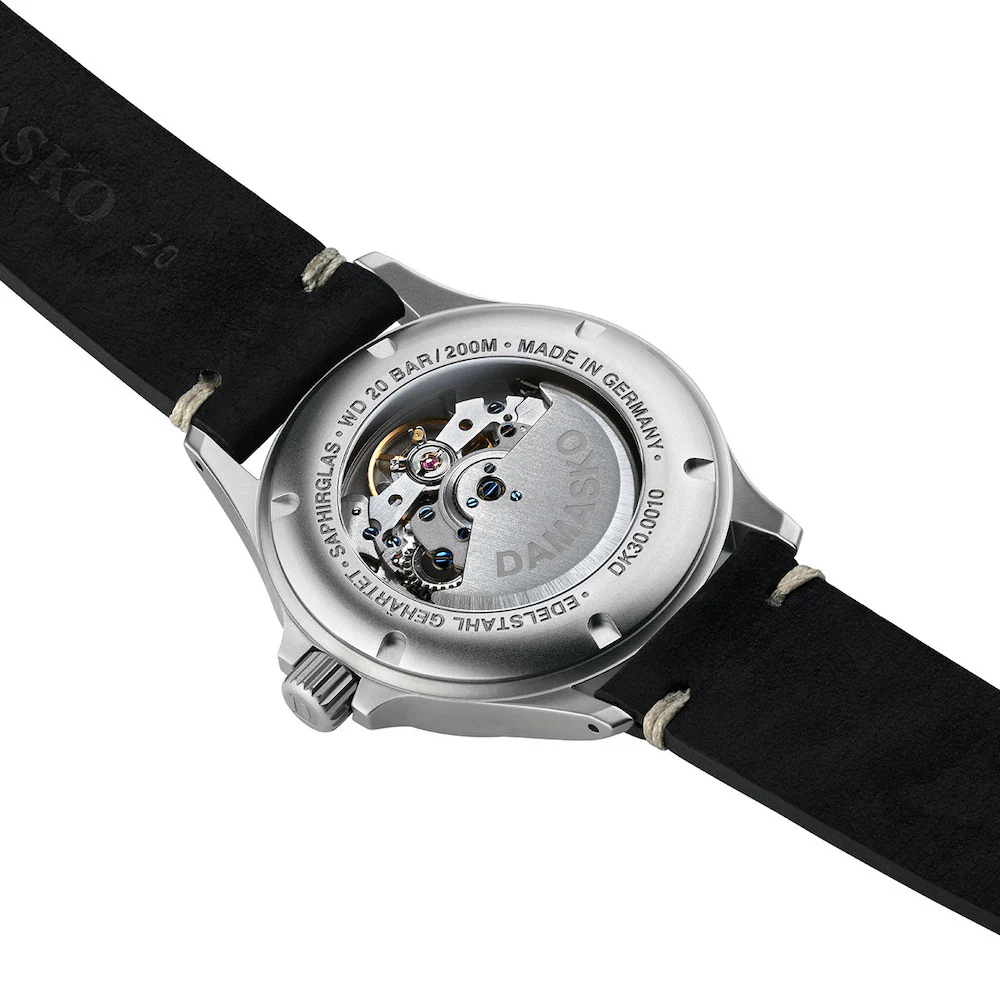 Damasko Watch DK30 Vintage Mocha Leather Pin - Image 3