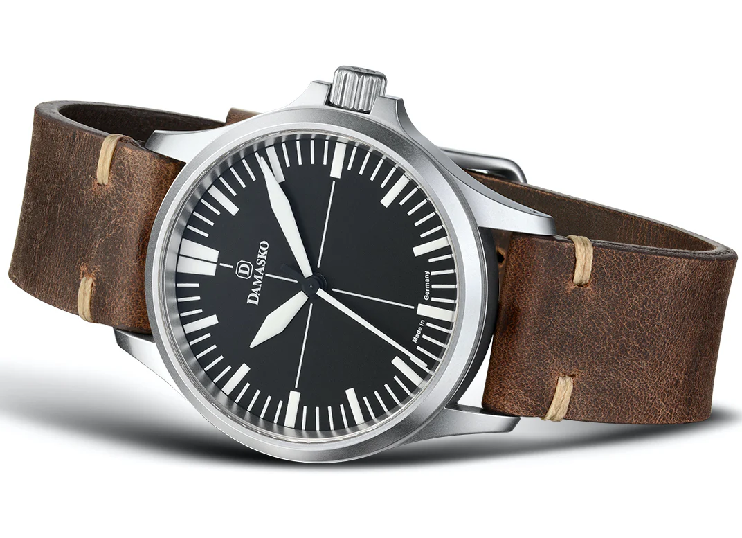 Damasko Watch DK30 Vintage Mocha Leather Pin - Image 5