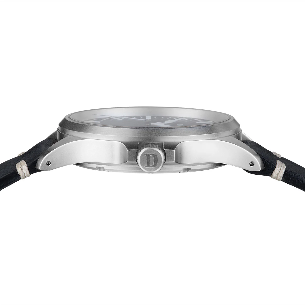 Damasko Watch DK32 Black Vintage Mocha Leather Pin - Image 5