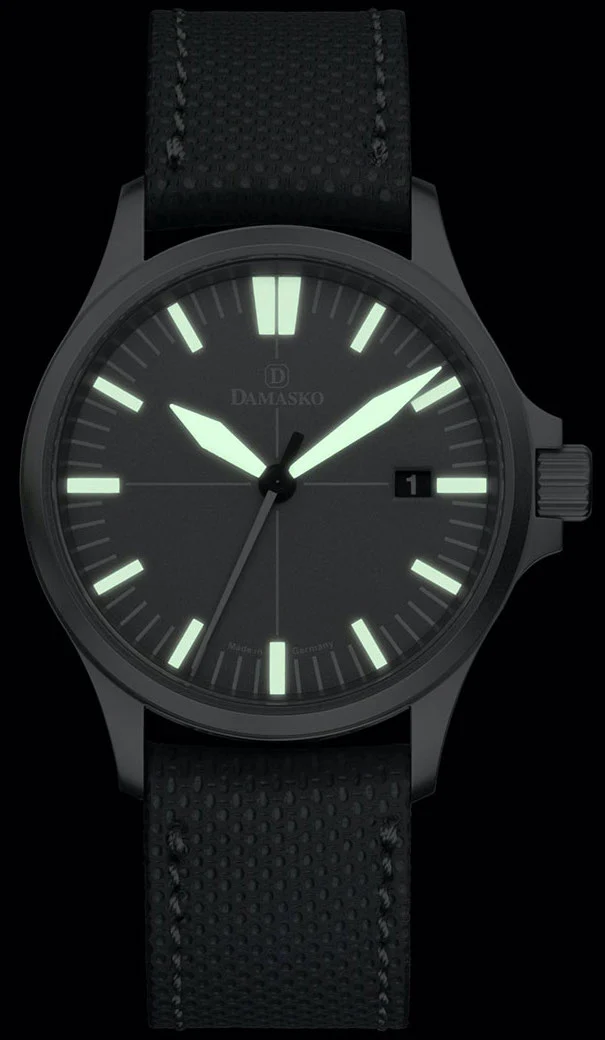 Damasko Watch DS 30 Grey Louis Black Leather Pin - Image 2