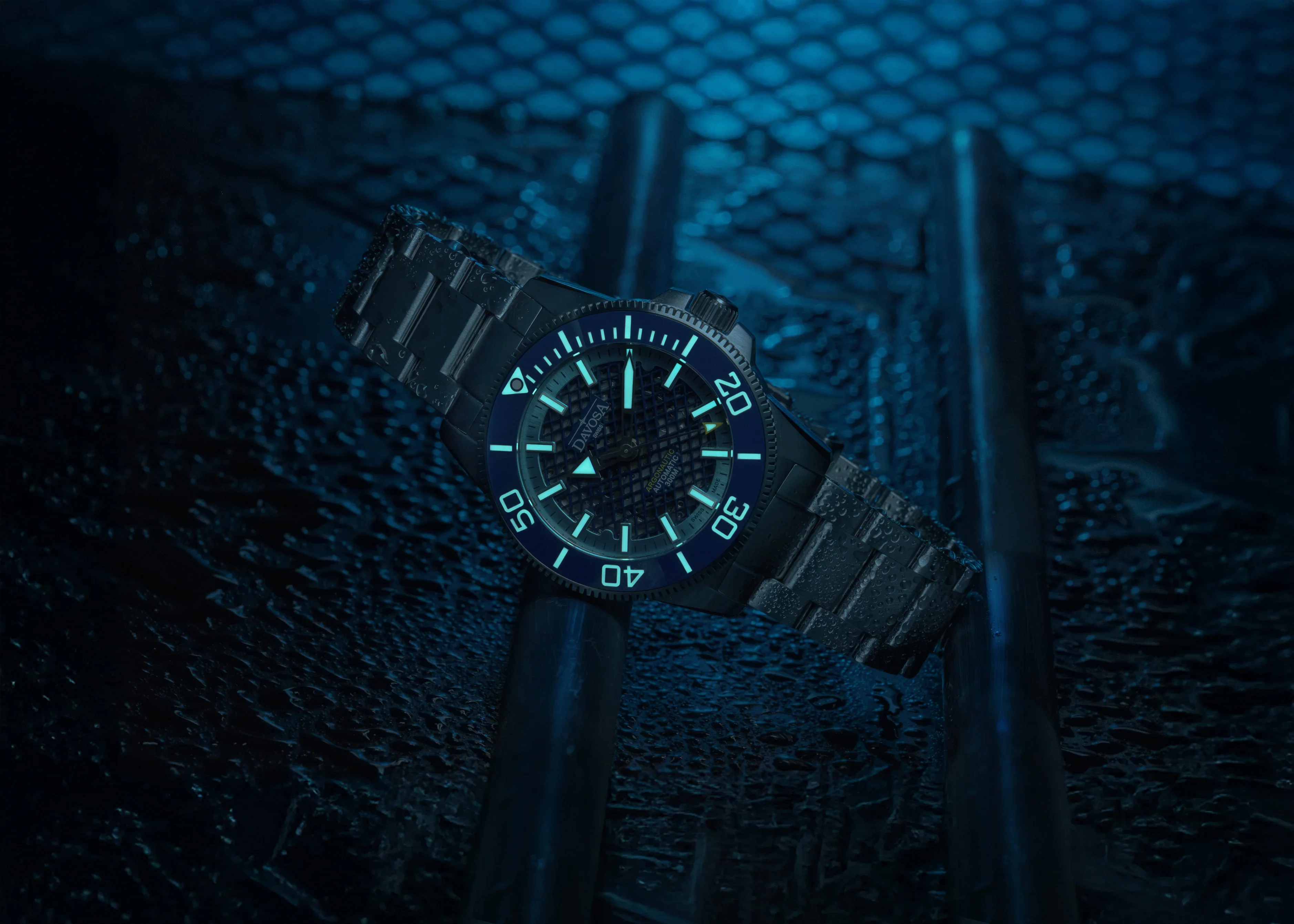 Davosa Argonautic 41 Shark Diver Blue Limited Edition Watch - Image 3