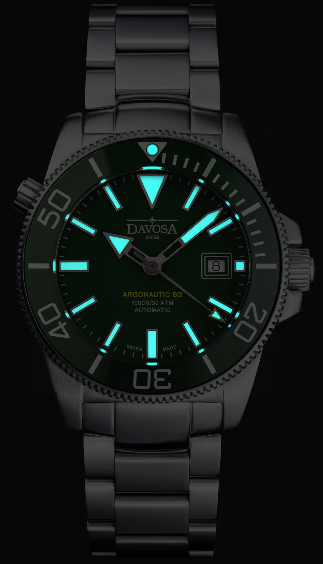 Davosa Argonautic BG Automatic Green Watch - Image 2