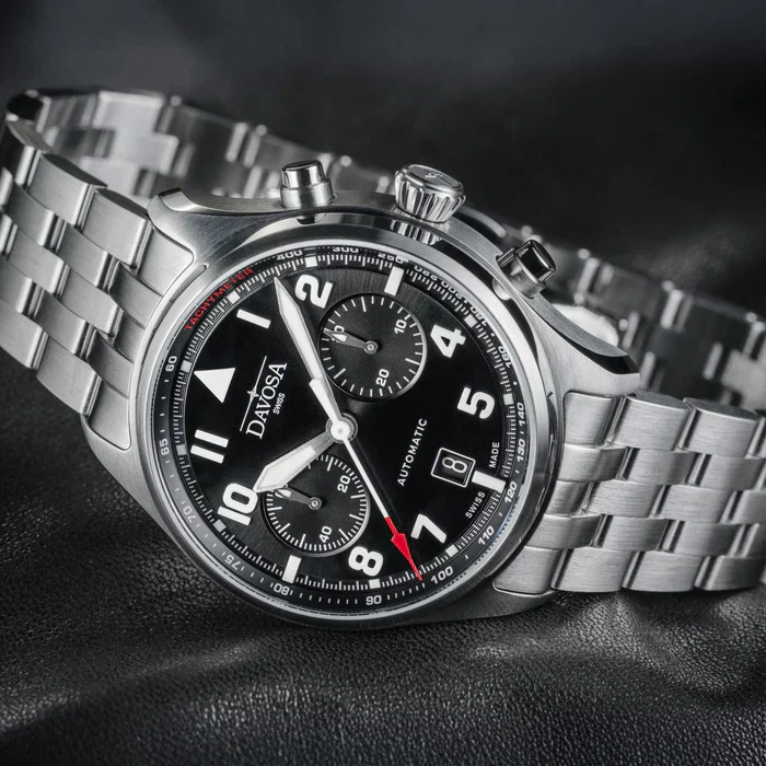 Davosa Watch Newton Chronograph Steel Bracelet - Image 3