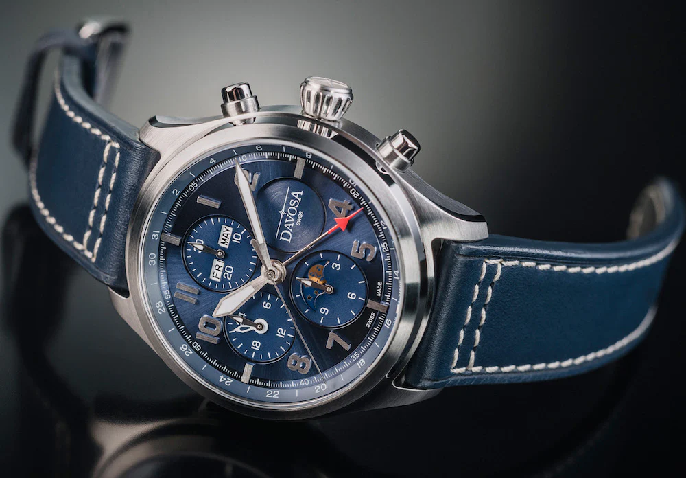 Davosa Watch Newton Pilot Moonphase Chrongraph Limited Edition - Image 2