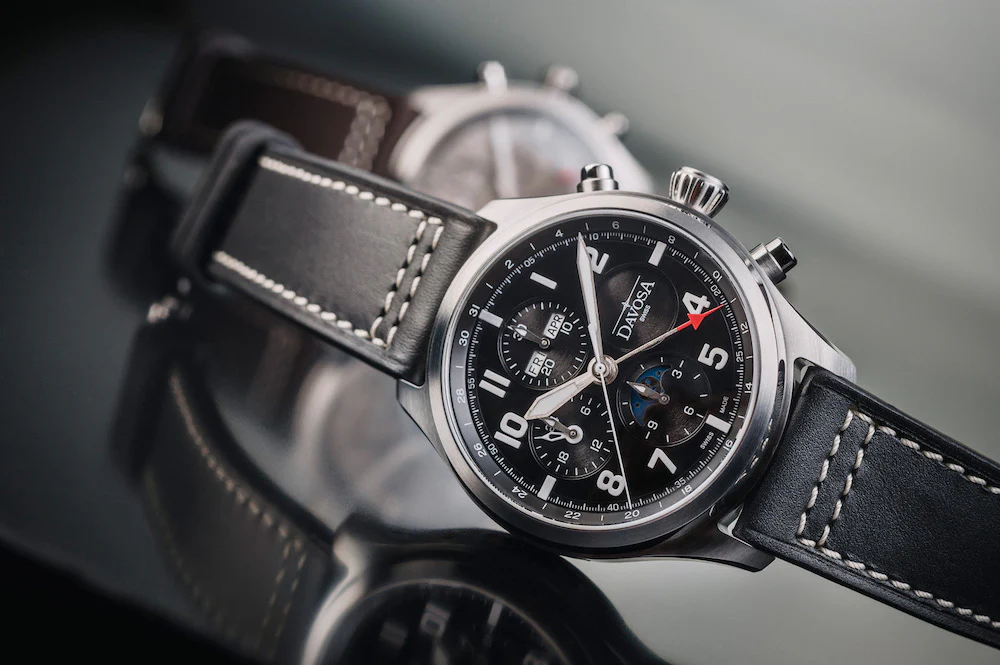 Davosa Watch Newton Pilot Moonphase Chrongraph Limited Edition - Image 2