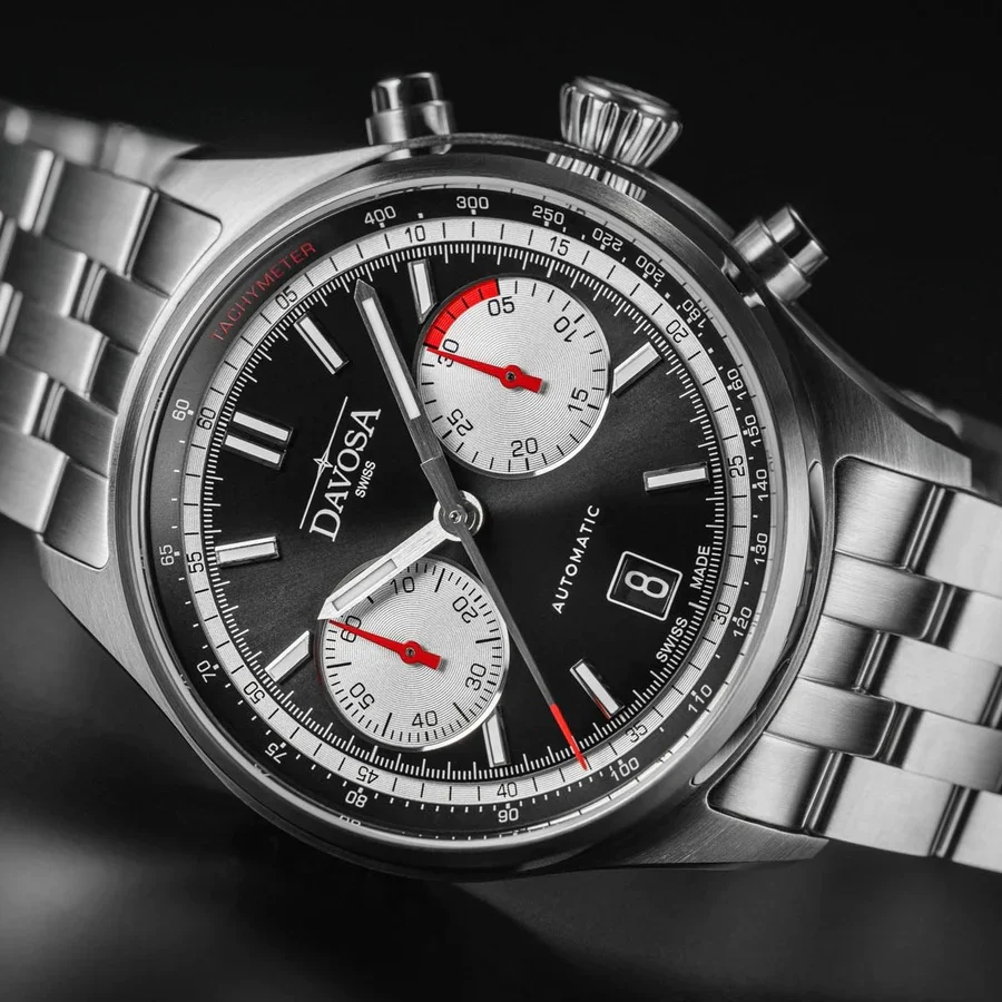 Davosa Newton Pilot Rally Black Bracelet Limited Edition Watch - Image 2