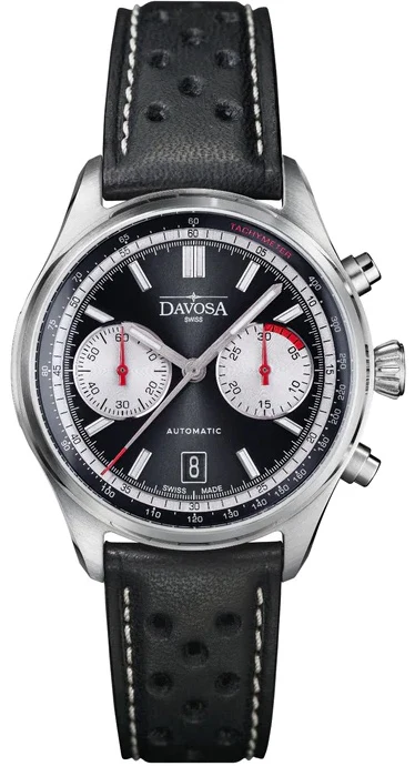 Davosa Newton Pilot Rally Chronograph Black Limited Edition Watch