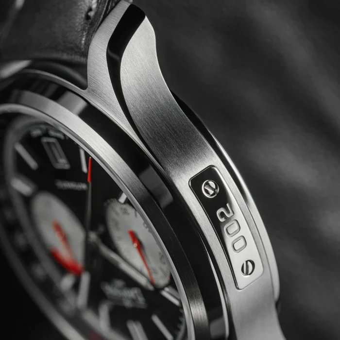 Davosa Newton Pilot Rally Chronograph Black Limited Edition Watch - Image 3
