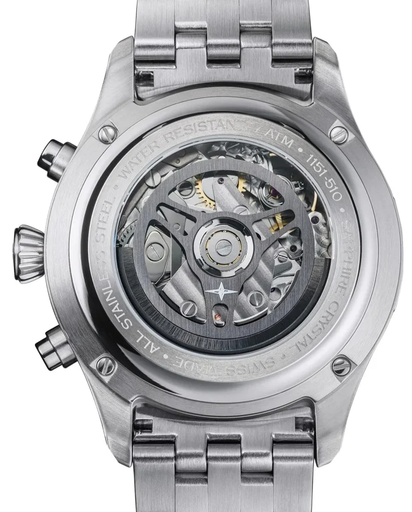 Davosa Newton Pilot Rally Silver Bracelet Limited Edition Watch - Image 5