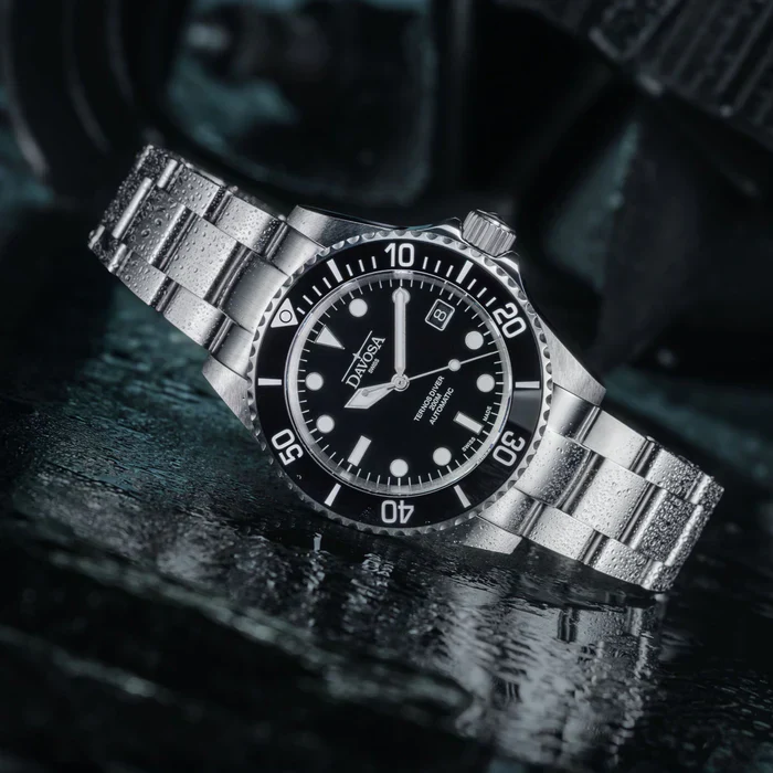 Davosa Watch Ternos Diver Black Dial Tri Link - Image 2