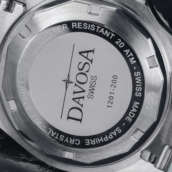 Davosa Watch Ternos Diver Black Dial Tri Link - Image 8