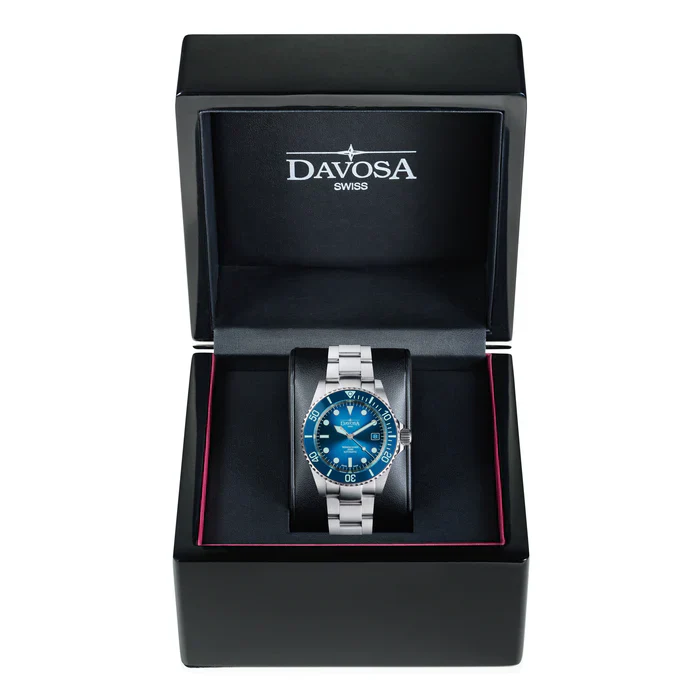 Davosa Watch Ternos Diver Blue Lagoon Tri Link Limited Edition - Image 8