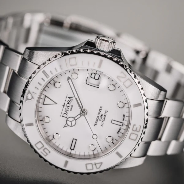 Davosa Ternos Diver Lady White Watch - Image 3