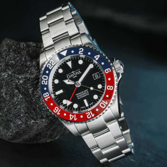 Davosa Watch  Ternos GMT Red and Blue Tri Link - Image 2