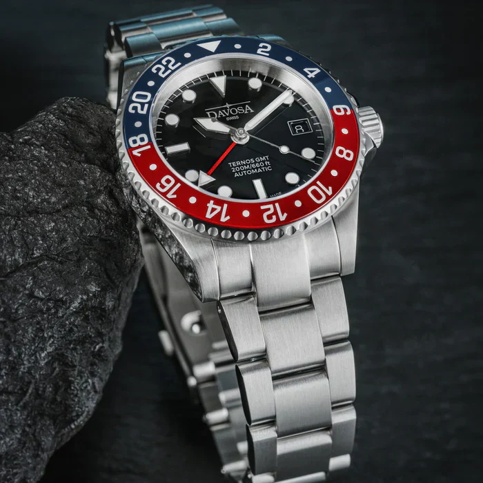 Davosa Watch  Ternos GMT Red and Blue Tri Link - Image 3