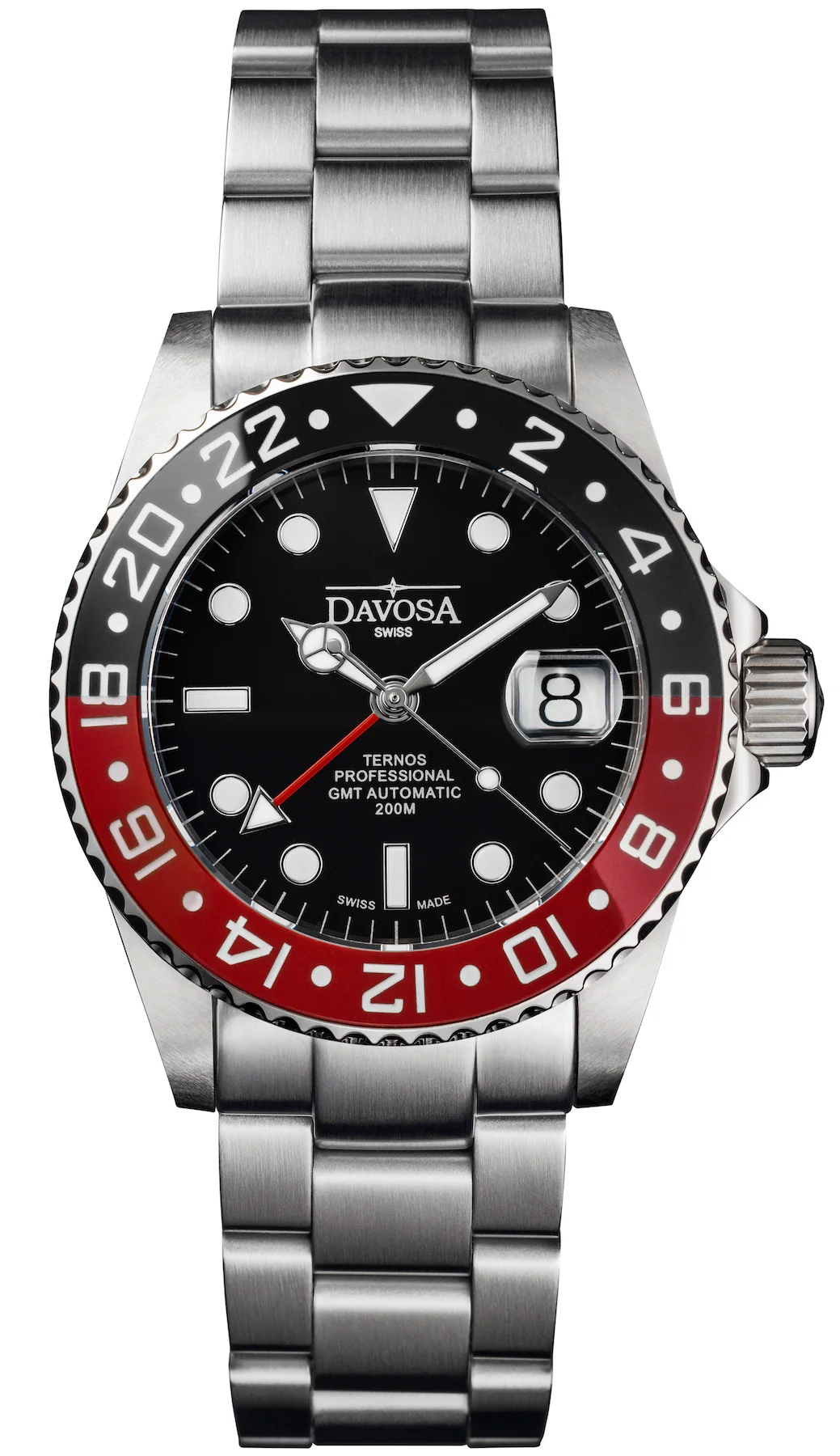 Davosa Ternos Professional GMT Tri Bracelet Watch