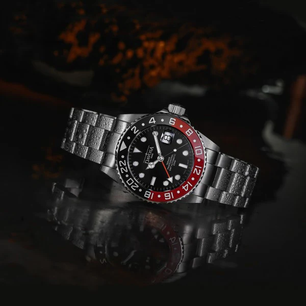 Davosa Ternos Professional GMT Tri Bracelet Watch - Image 5