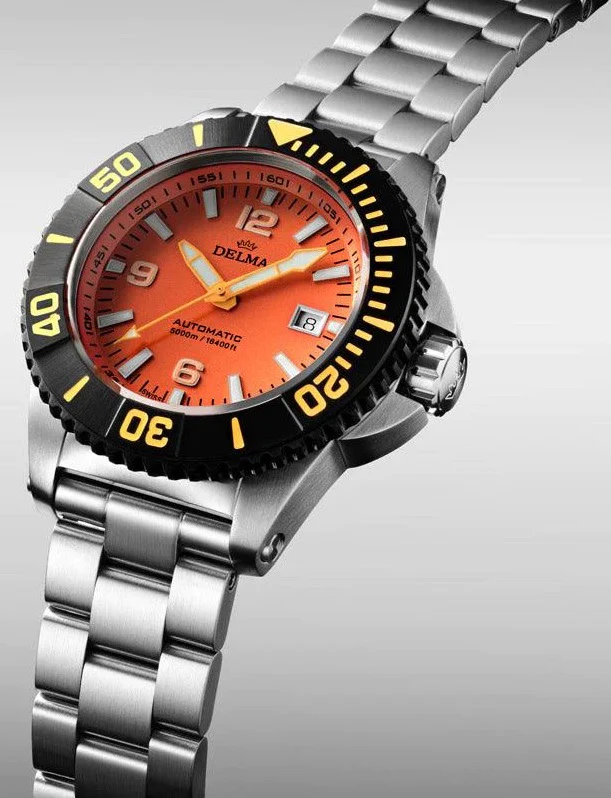 Delma Blue Shark IV Orange Limited Edition Watch - Image 2