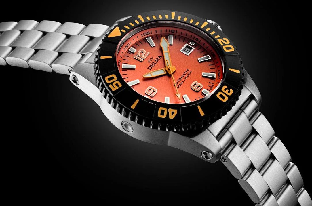 Delma Blue Shark IV Orange Limited Edition Watch - Image 3