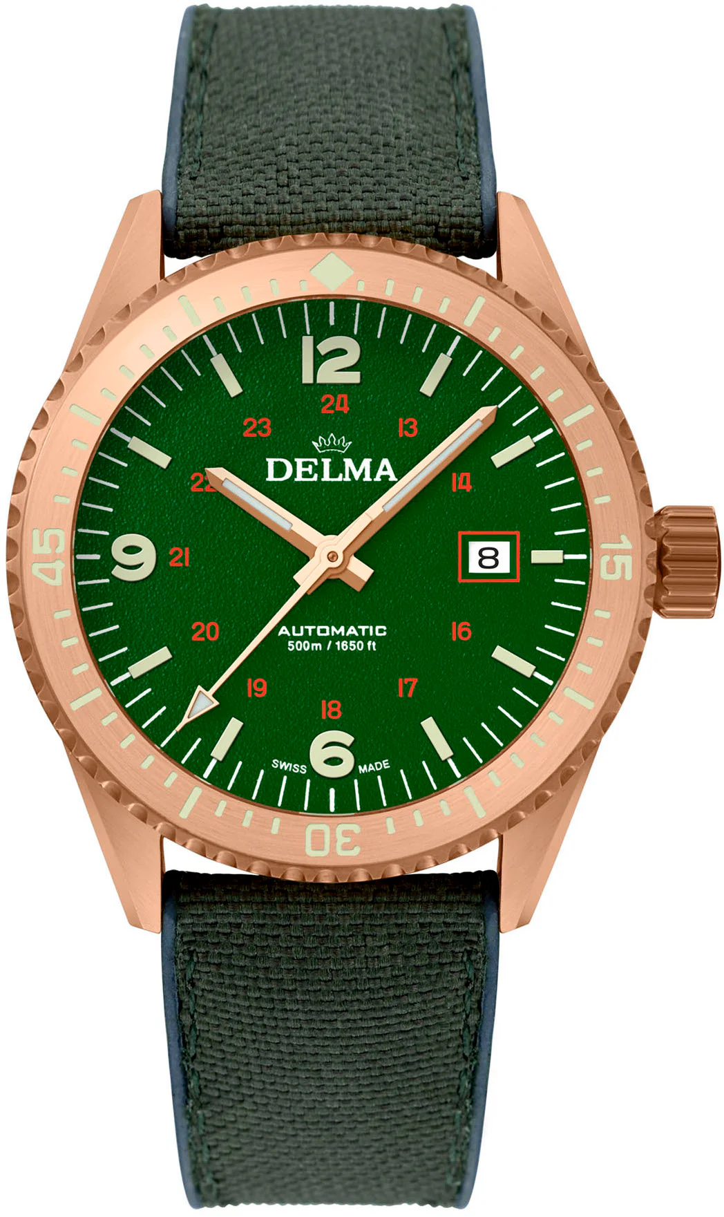 Delma Cayman Field Bronze Green Watch