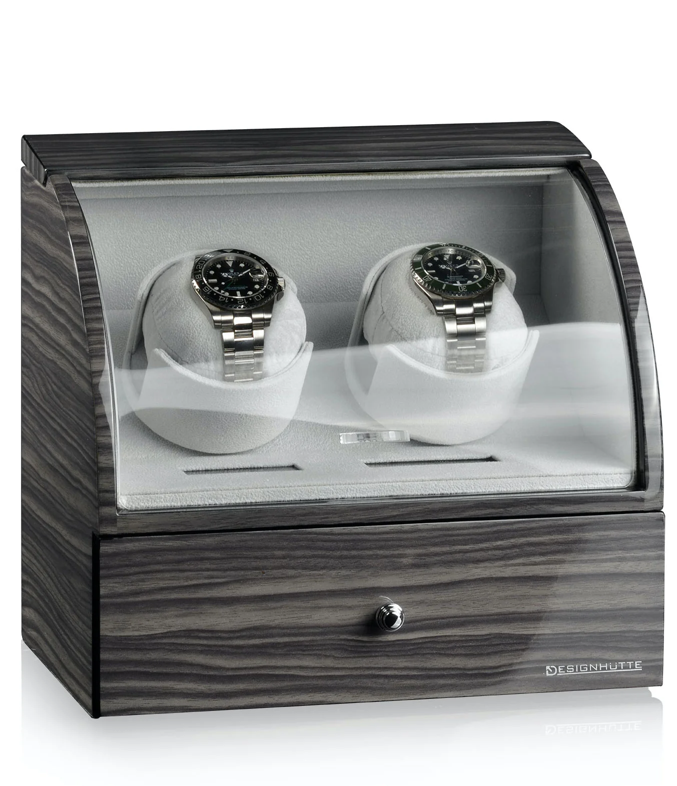 Designhuette Watch Winder Basel 2 LCD Dark Oak
