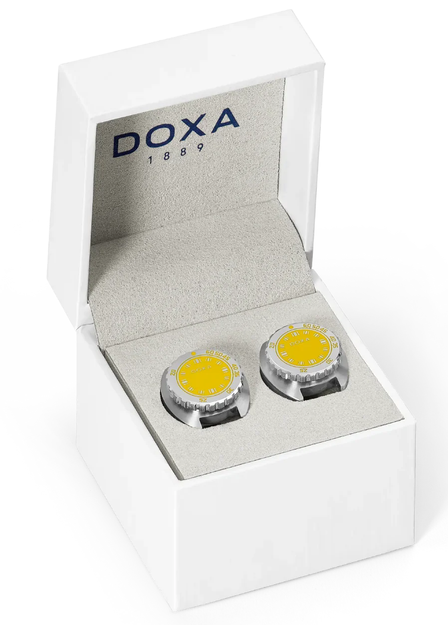 Doxa Cufflinks SUB Divingstar Yellow - Image 2
