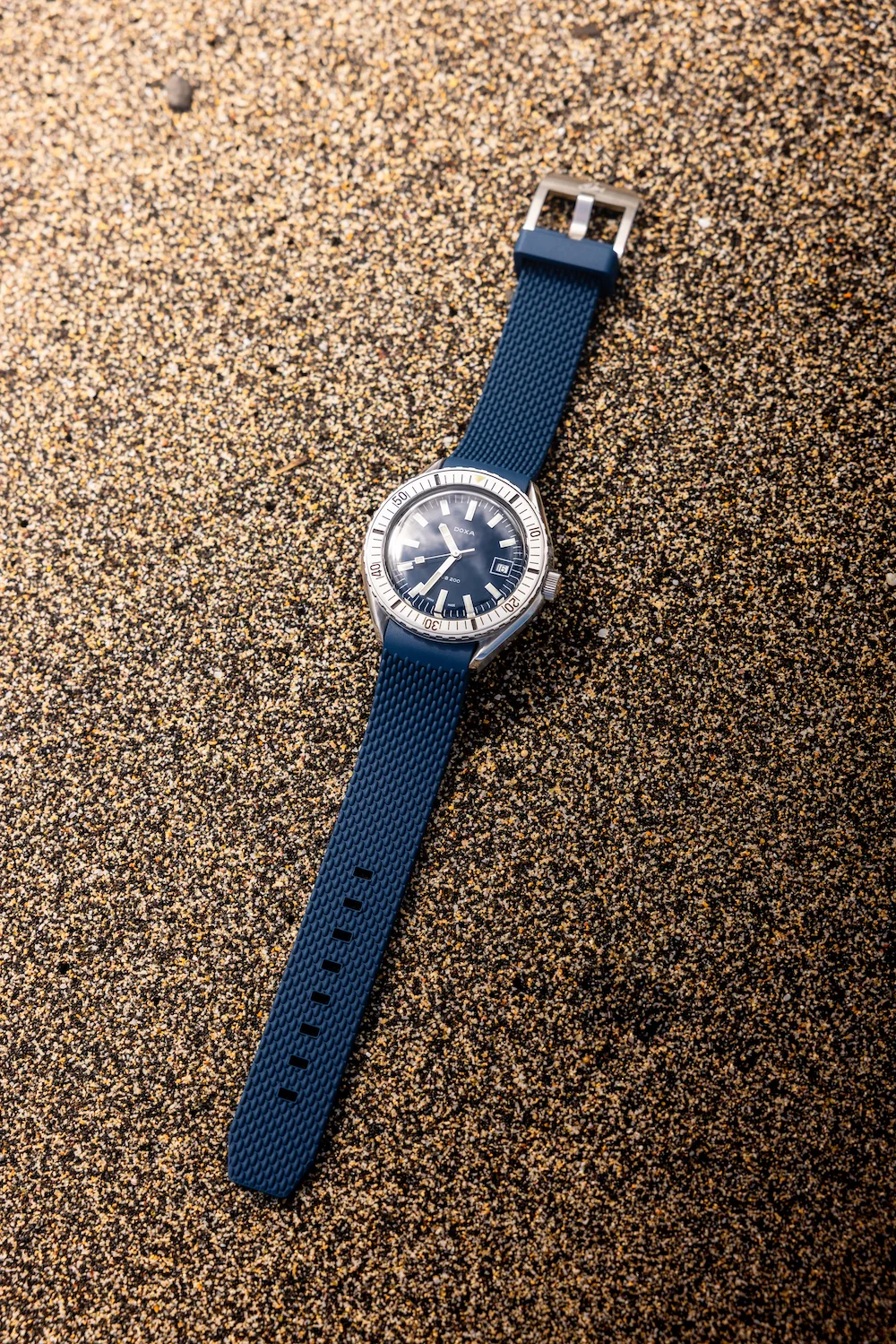 Doxa Sub 200 Caribbean Blue Rubber Watch - Image 4