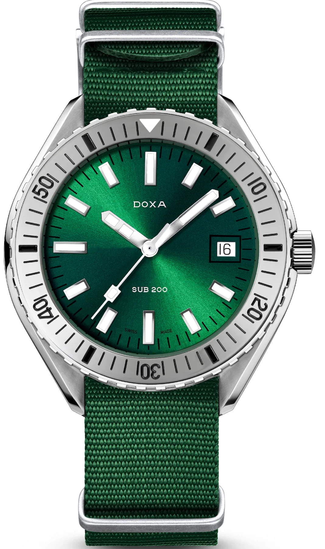 Doxa Sub 200 Sea Emerald Green Nato Watch