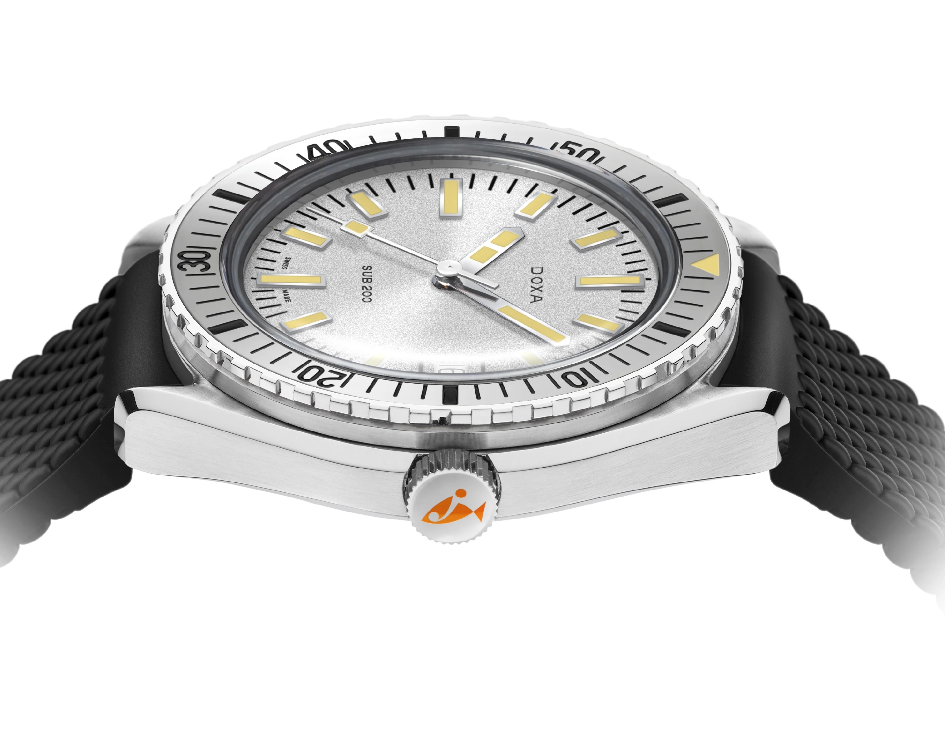 Doxa Sub 200 Searambler Black Rubber Watch - Image 3
