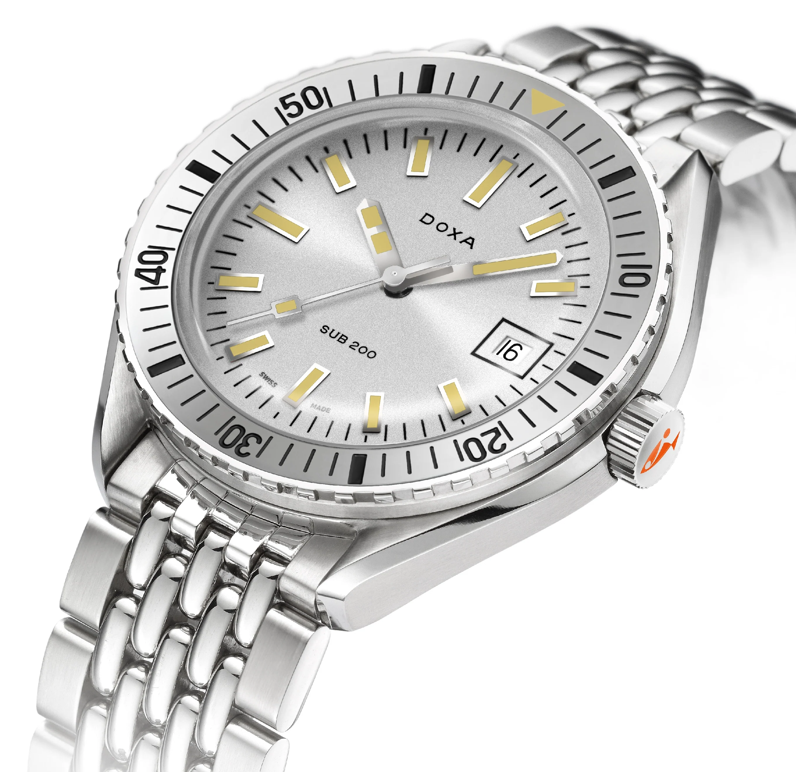 Doxa Sub 200 Searambler Stainless Steel Bracelet Watch - Image 2