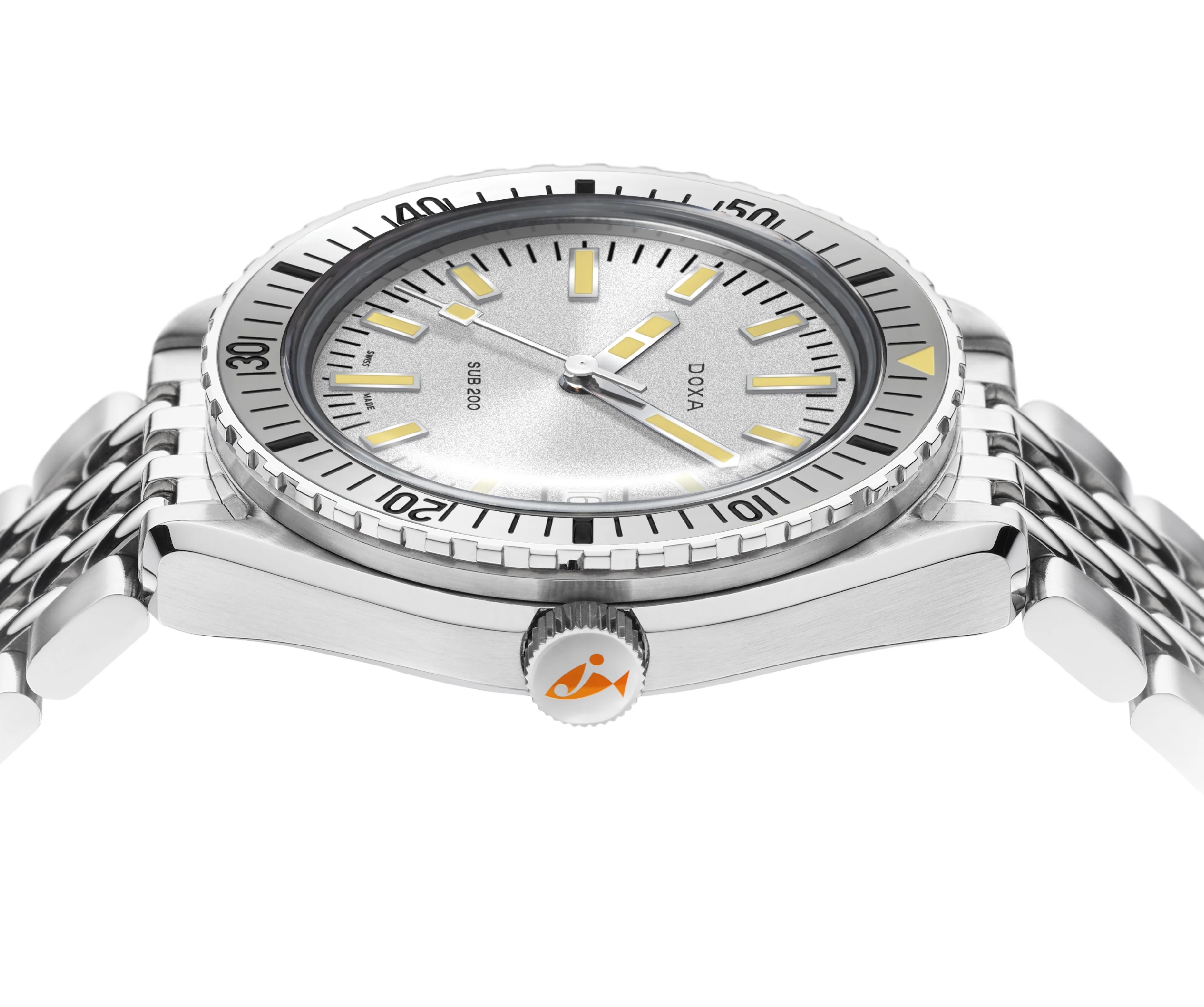 Doxa Sub 200 Searambler Stainless Steel Bracelet Watch - Image 3