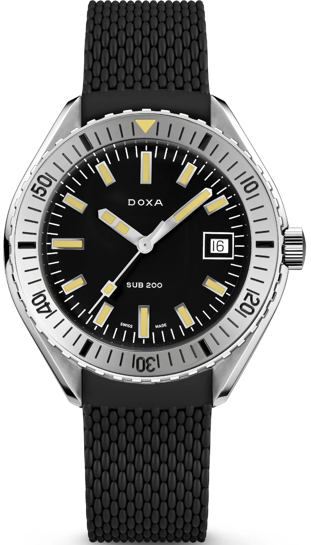 Doxa Sub 200 Sharkhunter Black Rubber Watch
