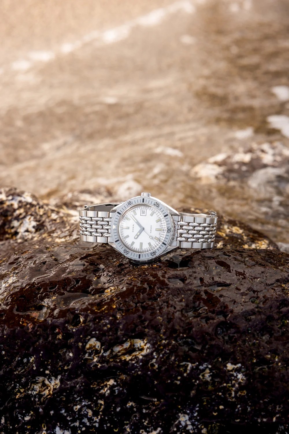 Doxa Sub 200 Whitepearl Stainless Steel Bracelet Watch - Image 4