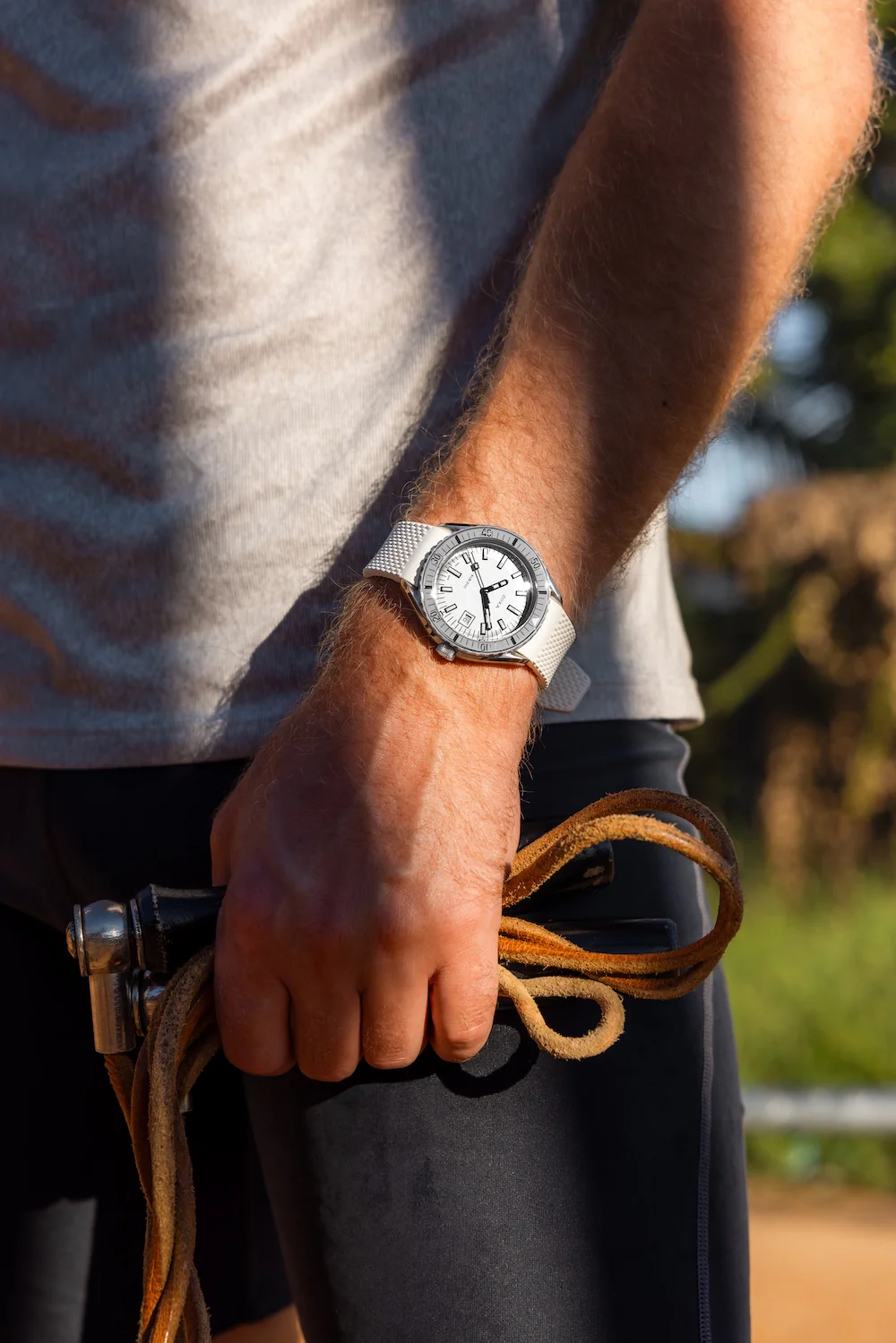 Doxa Sub 200 Whitepearl White Rubber Watch - Image 5