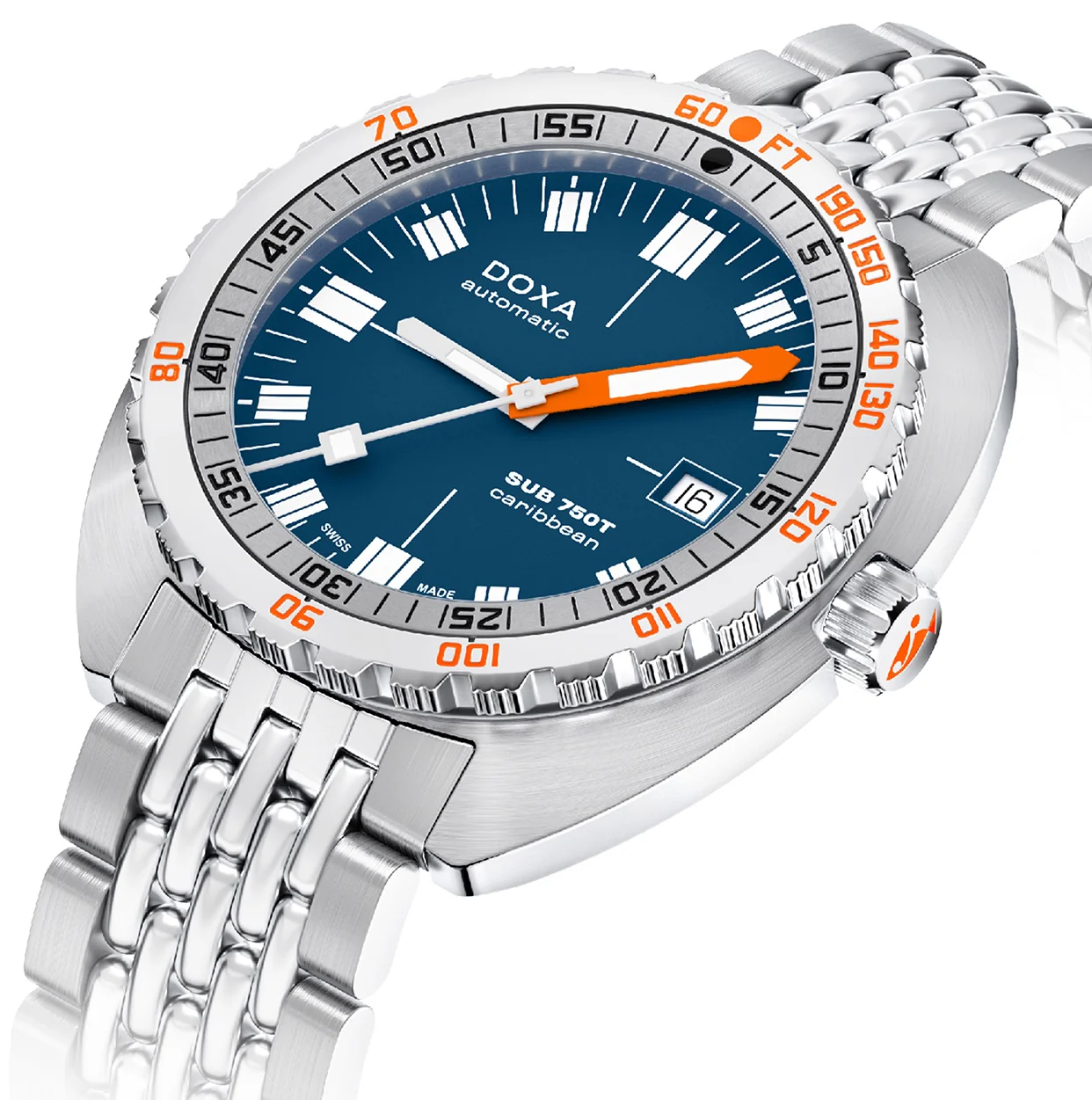 Doxa Sub 750T Caribbean Bracelet Watch - Image 2