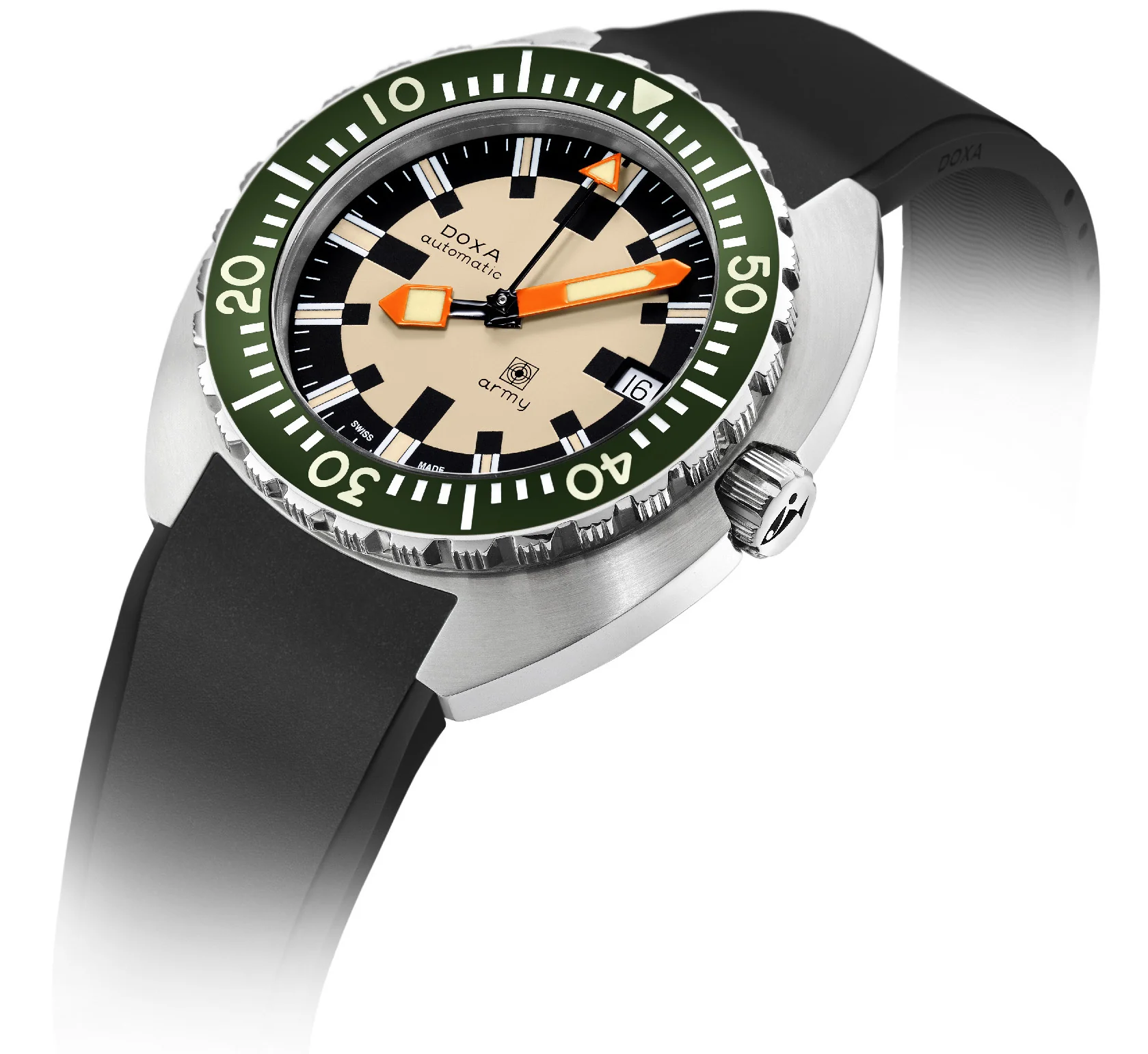 Doxa Dive Army Rubber Watch - Image 2