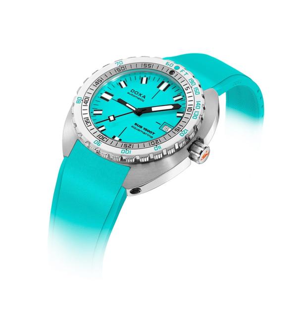 Doxa SUB 1500T Aquamarine Rubber Watch - Image 2